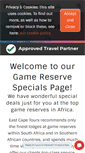 Mobile Screenshot of game-reserve-specials.com